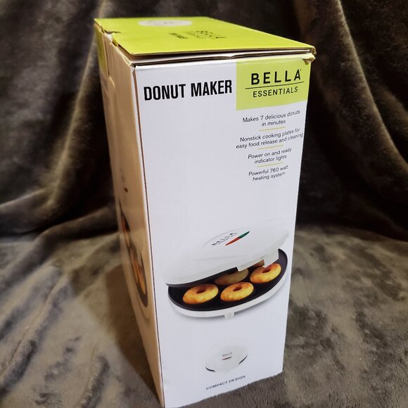 Bella Essentials Mini Donut Maker Easy Clean Nonstick Open Box - Picture 7 of 9